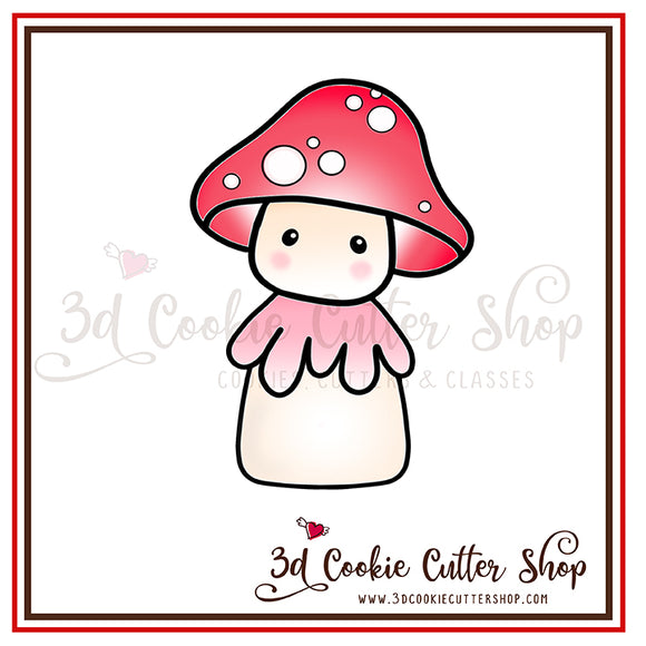 Mushroom Doll Cookie Cutter, Fondant Cutter
